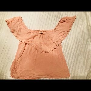 Dusty Pink Off The Shoulder Top!